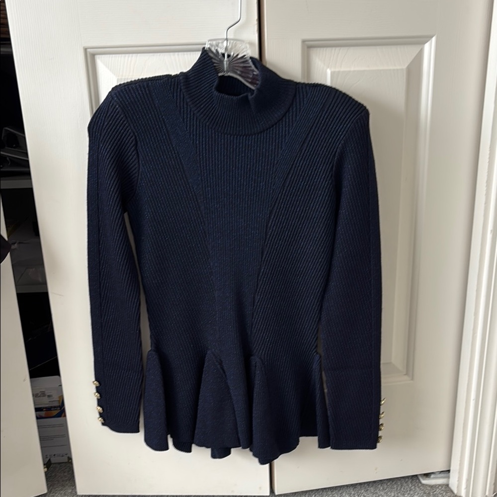 Retrofete Navy Turtleneck Sweater